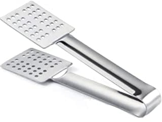 Royal Cuisine Teebeutelpresse aus Edelstahl, Zange, Löffel, Siebclip zum Greifen von Eiswürfeln (15 cm)