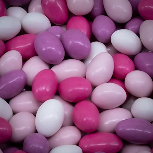 Confetti Rosa Battesimo Bimba - Raffinata Selezione di Confetti Rosa di altissima qualità - Senza Glutine e Senza Grassi Idrogenati (Cioccogolosone Sfumati Rosa Kg 1-190 pz)