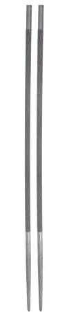 sourcing map 2pcs Chainsaw File, 11/64 (4.5mm) Round High Carbon Steel Double Cut Sharpen Rasp