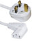 ShaniTech UK 5M 5 Meter Right Angled Angle to IEC C13 Mains Power Cable for TV Samsung Panasonic Sony etc, Kettle, PC Monitor & Printer Lead Cord
