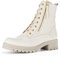 Gabor Damen Combat Boots, Frauen Stiefeletten,Wechselfußbett,Moderate Mehrweite (G),uebergangsstiefel,warm,Ivory(Flaush/Gold),40.5 EU / 7 UK