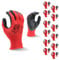 Durabull Guanti Da Lavoro Uomo - 12 Paia. Guanti Nitrile, Per Giardinaggio, Officina Meccanica E Uso Professionale. Guanti Lavoro In Nitrile Resistenti All'acqua - (Misura 10, Rosso)
