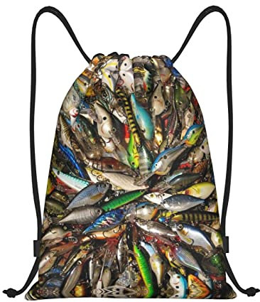 Bunte Kaktus-Druck-Beutel mit Kordelzug, Beutel, Beutel, String-Taschen – perfekt für Fitnessstudio, Sport und Reisen, Angelköder, #969