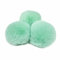 SHTGOI 10 Stück Pompons zum Basteln 6cm Faux Kaninchen Pelz Pompon Ball Hoch Elastische Plüsch Bälle Flauschiger Bommel Bunt Plüsch-Anhänger Zubehör für Lustige DIY Kreative Handwerk Mintgrün