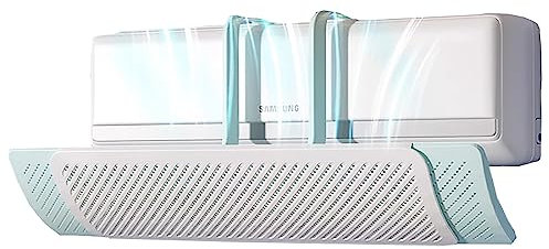 MKYOKO KlimageräT, Klimaanlage Windabweiser, Einziehbare Air Conditioner Wind Deflector, Geeignet für BüRo, Zuhause (Color : Blue)