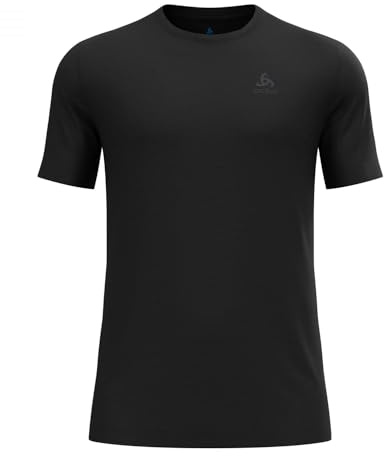 Odlo Merino 160 Baselayer Herren - Leichtes Kurzarm-Shirt | Merino Thermounterwäsche für Herren | Kurzarm Funktionsshirt