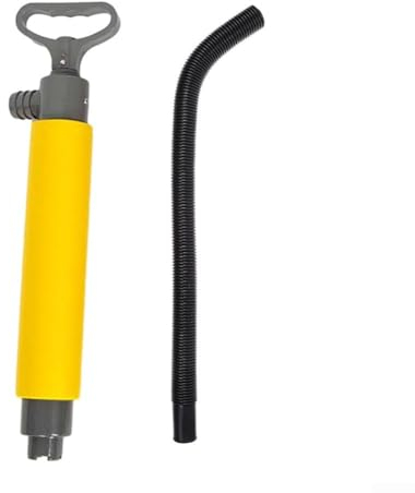Kajak-Lenzpumpe, 1 Set, manuelle Kajak-, Kanu-Lenzpumpe mit Schlauch, kann Wasser auf der Unterseite manuell schwimmen (gelb)