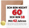 Sugeru Geburtstagskarte 60 mit Umschlag - Ich Bin 18 und 42 Jahre Erfahrung | lustige 60 Geburtstag Grußkarten für Frau & Mann | Personifizieren Besondere Birthday Card 60. Geburtstags