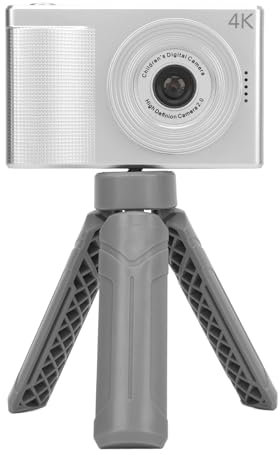 Digitalkamera mit Zwei Objektiven, HD 1080P, Kinderkamera, 40 MP, Point-and-Shoot-Digitalkameras mit Stativ, Selfie-Videoaufzeichnung, Lustiger Camcorder für Studenten und Kinder