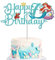 Mermaid Cake Topper 7st for Girls,Kids Birthday Cake Decorations,Mermaids Cartoon Theme Cake Cupcake Topper Shinny Mermaid Happy 7st Birthday Cake Toppers for Kids,Girl,Mermaid 7st Party Cake Decor