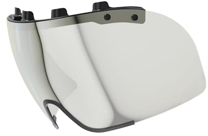 ABUS Visor for the GameChanger TT 1.1 Bike Helmet - anti-fog and form-fitting Visor for good visibility and Aerodynamics - easy to attach and remove - Bike Helmet Accessories - Chrome, Size S