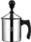 MERMOO YILAN Montalatte Manuale, 400ml Frullino Montalatte, Schiuma di Latte in Acciaio Inox, Doppia Rete Pentolino Latte, Creamer Schiuma di Latte