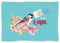 Gutsch Verlag Postkarten Sprüche Vogel auf Kirschblüten mit Brief statt E-Mail für Naturliebhaber und Freunde von handgeschriebenen Nachrichten Charmantes Design mit Vogel Blüten und Brief