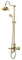 Wall Lights Pommeau de Douche rétro mitigeur de Douche thermostatique mitigeur de Douche robinets en Laiton doré mitigeur de Douche Antique Ensemble de Douche et douchette Murale Froide douchette de