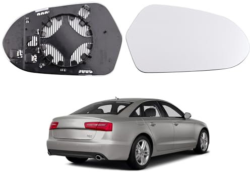 Hebstw Spiegelglas Ersatz für 2011-2018 Audi A6, Ersatz Spiegelglas Heizbar, Spiegelglas Außenspiegel Glas, Beheizbar Rückspiegelglas (Rechts)