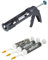 Bundle of wolfcraft MG 100 Caulking Gun I 4351000 I Standard Press for Hobby and Household use + wolfcraft Empty Cartridge I 4044000 I for self-Mixed Joint sealants
