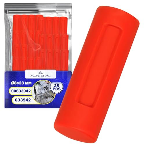 Satz von 28 Spülmaschine Schutzkappen Ø 8x23 mm mit Originalcode 633942 00633942 für Bosch für Balay für Siemens für Constructa für Neff - Garantie 10 Jahre - MONTERAL
