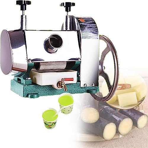 QUSYZD Extracteur de jus de Canne à Sucre Manuel Extracteur de jus de Canne à Sucre 50 kg/h Extracteur de jus de Canne à Sucre Port d'alimentation de 2,48 Pouces, pour Restaurant,