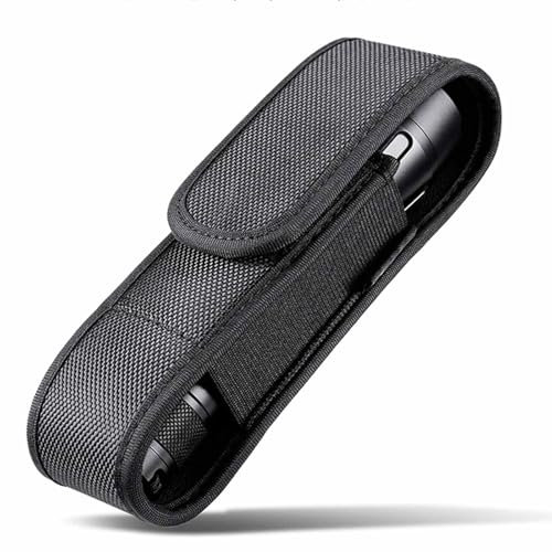 Flashlight Holster, Torch Cover Holder, Nylon Belt Torch Pouch Holder for 12cm-15.5cm Flashlight