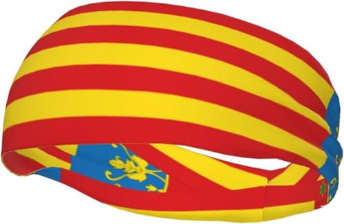 Banda Deportiva Unisex con Bandera de Valencia para Correr