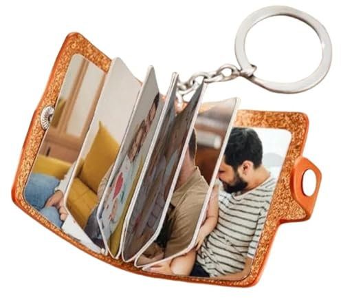 SOUFEEL Film Roll Keychain Customized with Picture Text Personalized Keychain Camera Roll Memory Reel Keychain Keyring Gifts