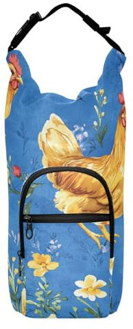 FRODOTGV Porte-bouteille isotherme pliable avec sangle pour bouteille d'eau de 50,8 cm/61/81/1,2 l