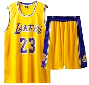 FASIOHDIO Basketball Trikot Kinder 2 Stücke,Basketball Kinder Trikot and Shorts, Jungen Trikot Basketball Kinder,Basketball Trikot Set