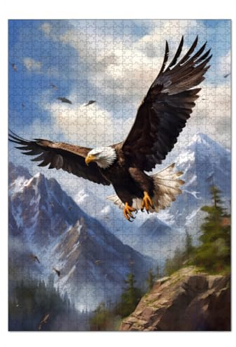 artboxONE-Puzzle XL (1000 Teile) Natur Eagle Mountains (matart) - Puzzle Adler Berge Natur