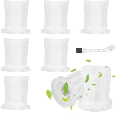 8 Stück Filter für Vorwerk Kobold VC 100 Akku Staubsauger, Ersatzfilter für Vorwerk Akkusauger VC100 mit 1 Reinigungsbürste, für Vorwerk VC 100 Handstaubsauger