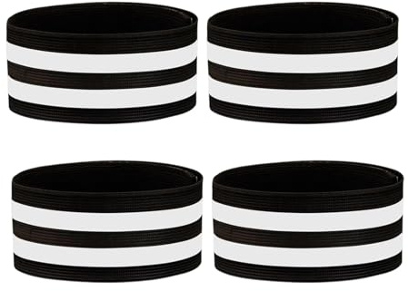 Wcawnlt 4 Serre Pantalon Velo Réglable Noir Avec Bande Réfléchissante, Protège Vêtement Pour Sécurité Cycliste Visibilité Nuit Idéal Pour Trajet Urbain Course Et Loisirs À Vélo