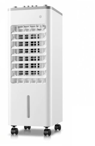 Climatizador Evaporativo 9L, Aire Acondicionado Portátil sin Tubo con Perillas Mecánicas, 90° Oscilación, 4 Acumuladores de Hielo para Hogar
