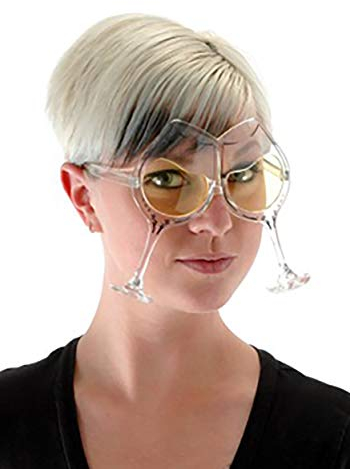 uni Clear/Yellow Wine Goblet Eyeglasses Standard