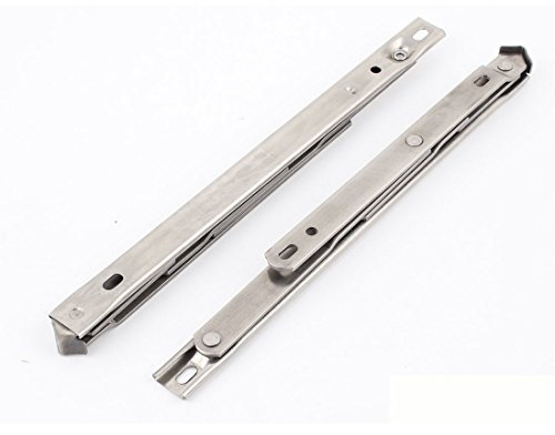Sourcingmap 10 Long Side Hung Stainless Steel Window Friction Hinges Stays 2PCS