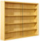 AltoBuy Collect - Vitrine Murale 5 Compartiments Aspect Hêtre