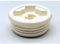 Bouchon male blanc pour fût/bidon avec filetage S56x4 et bonde 3/4'' BSP