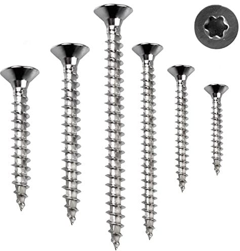 Stahlia Holzschrauben Torx Schrauben 3,0x40mm Spanplattenschrauben Vollgewinde (50 Stück) Edelstahlschrauben Schrauben Set Universalschrauben Senkkopfschrauben TX25