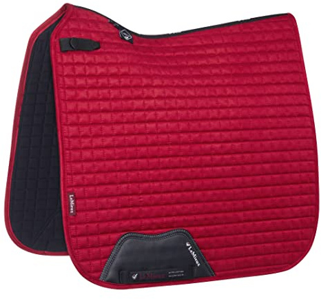 LeMieux Dressur Suede Square Schabracke - Schabracken für Pferde - Reitausrüstung und Zubehör (Chili - Small/Medium)