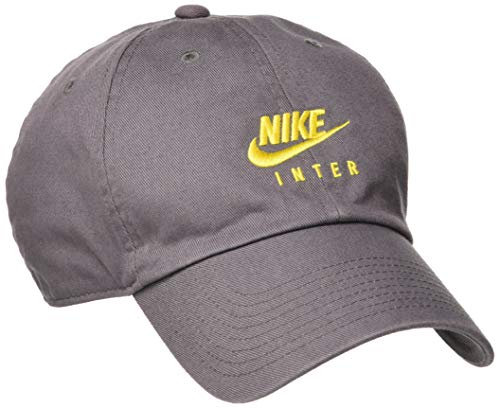 Nike Inter U Nk H86 Cap Cl Gorra, Unisex Adulto, Dark Grey/Tour Yellow, Talla Única
