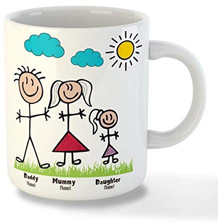 Personalised Dad Mug – Fathers Day Mug Coffee Mugs for dad Funny Mugs Gifts for Mum | Gifts for Mummy Family Friendly Design | Personalised Mum Gifts | Daddy Birthday Gifts Dad Coffee Mug (Dad6)