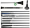JA Horse Fleck Springpeitsche Springgerte Springstock Reitgerte (60 cm, Carbon schwarz)