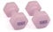 MYGA Hex Dumbbells - Pair of Neoprene & Cast Iron Hexagonal Dumbbell Hand Weights for Women and Men at Home & Gym - Weight: 10 kg