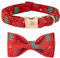 Elegant little tail Weihnachtshundehalsband, Welpenhalsband, männliches oder weibliches Hundehalsband mit Schleife, verstellbare, weiche Fliege, Hundehalsbänder für mittelgroße Hunde