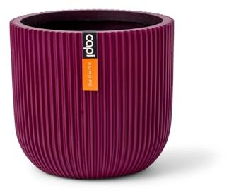 Capi Europe - Blumentopf Kugel Groove Colours - 24x21 - Lila - Öffnung Ø21 - Blumentopf für drinnen - BGVP134