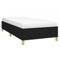 vidaXL Polsterbett, Bett Bettgestell mit Lattenrost, Schlafzimmerbett Einzelbett mit Stützbeinen, Bettrahmen Schlafzimmermöbel, Schwarz 80x200 cm Stoff