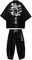 DOSLAVIDA Ensemble de cardigan style kimono japonais pour homme, style chinois, avec veste imprimée et pantalon, haut ouvert à manches 7/8 et short, XX-Large