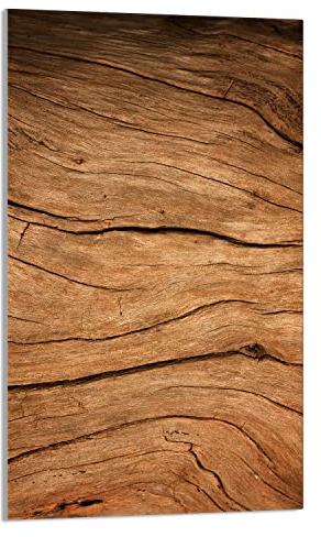 DarHaus Herdabdeckplatte 30x52 cm Ceranfeldabdeckung Holz Braun