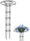 180cm Garten Rankhilfe Metall Ranksäule Für Kletterpflanzen Pflanzen Rankhilfe Blumen Rosen Kletterhilfe Wetterfest Garten Rankgitter Tomatenkäfig Pflanzenstütze Obelisk Für Pflanzen,Tomaten, Rosen