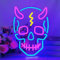 crâne néon,enseigne au néon tête enseigne au néon alimentée par USB Party Showcase Bar de Noël Décoration murale d'Halloween LED Enseigne au néon