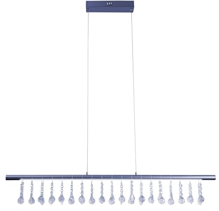 Näve Leuchten - LED Pendelleuchte Nobilis - 23,6W, 2831 K, 2152 lm - Grau, 100 cm