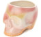 Fisura - Originale vaso da fiori con design a occhio. Vasi da giardino moderno decorativo. Vaso a gambe per cactus. Vaso in ceramica per fiori e piante grasse. 13 x 12,5 cm. (Rosa, teschio)